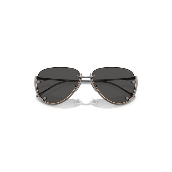 New DIESEL Grey Semi Rimless Aviator DL1003 104/87 Sunglasses Women - Picture 4 of 6